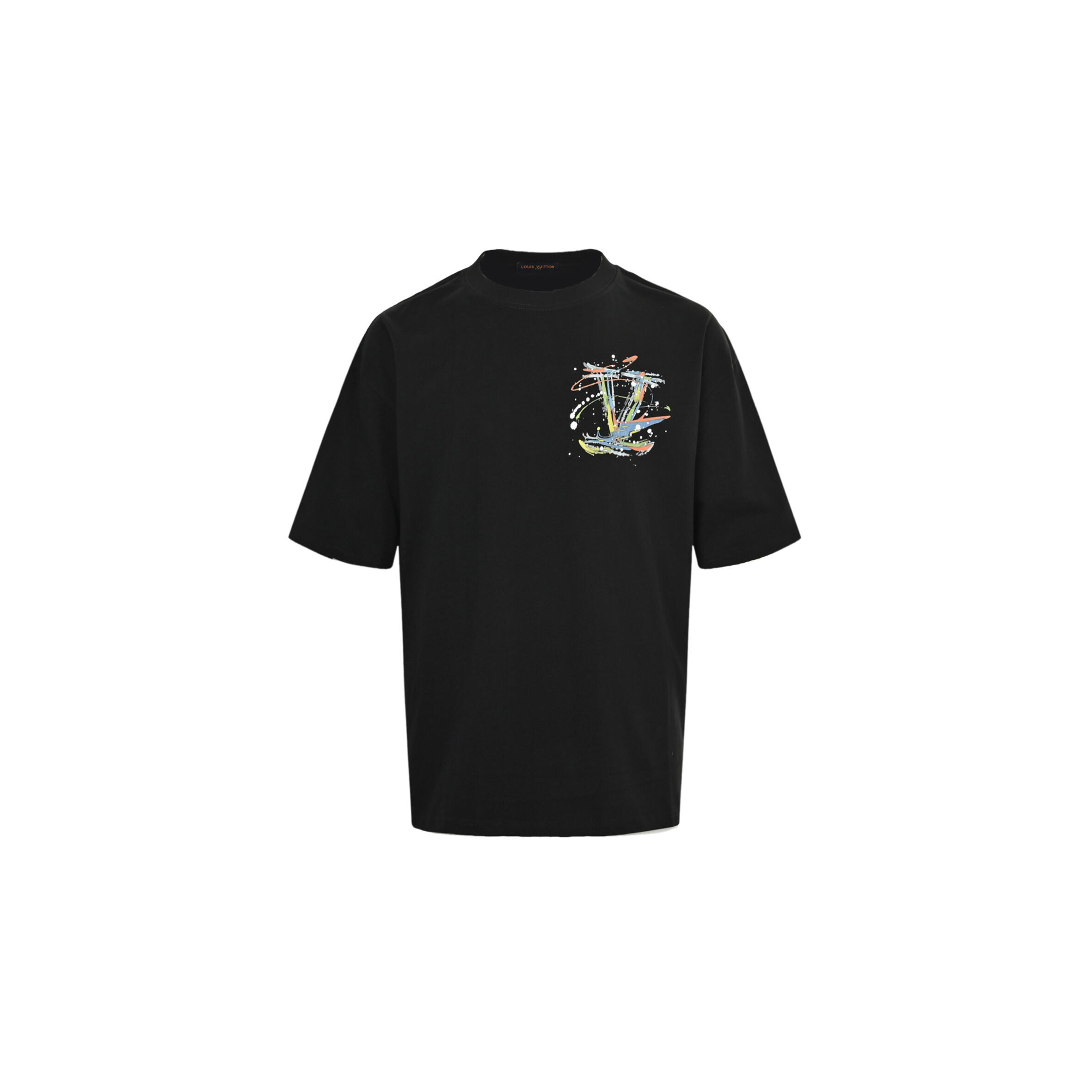 l0vis Vvtt0n hand-painted logo print short-sleeved t